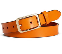 Slim Gold Buckle Belt