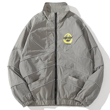 Colour Block Track Jacket — style 2 Gray