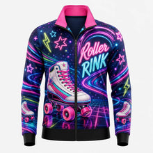 Neon Roller Skate Print Jacket — Coat-SZFT79331