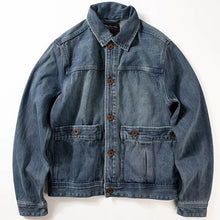 Multi-Pocket Denim Jacket — Light Blue