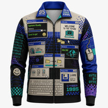 Neon Roller Skate Print Jacket — Coat-SZFT79334