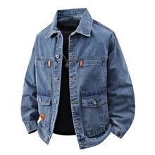 Vintage Workwear Denim Jacket — Blue