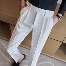 Pleated High-Waist Trousers — K2367 White