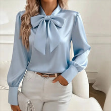 Satin Bow Blouse