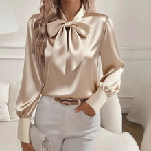 Satin Bow Blouse
