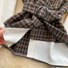 Plaid Panel Blouse