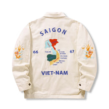 Tiger Souvenir Bomber — Beige