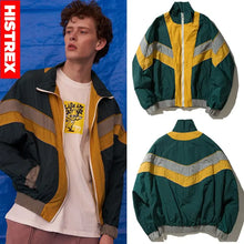 Colour Block Track Jacket — style 1 Green