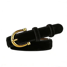 Suede Pin Buckle Belt