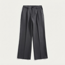 Black Straight-Leg Trousers