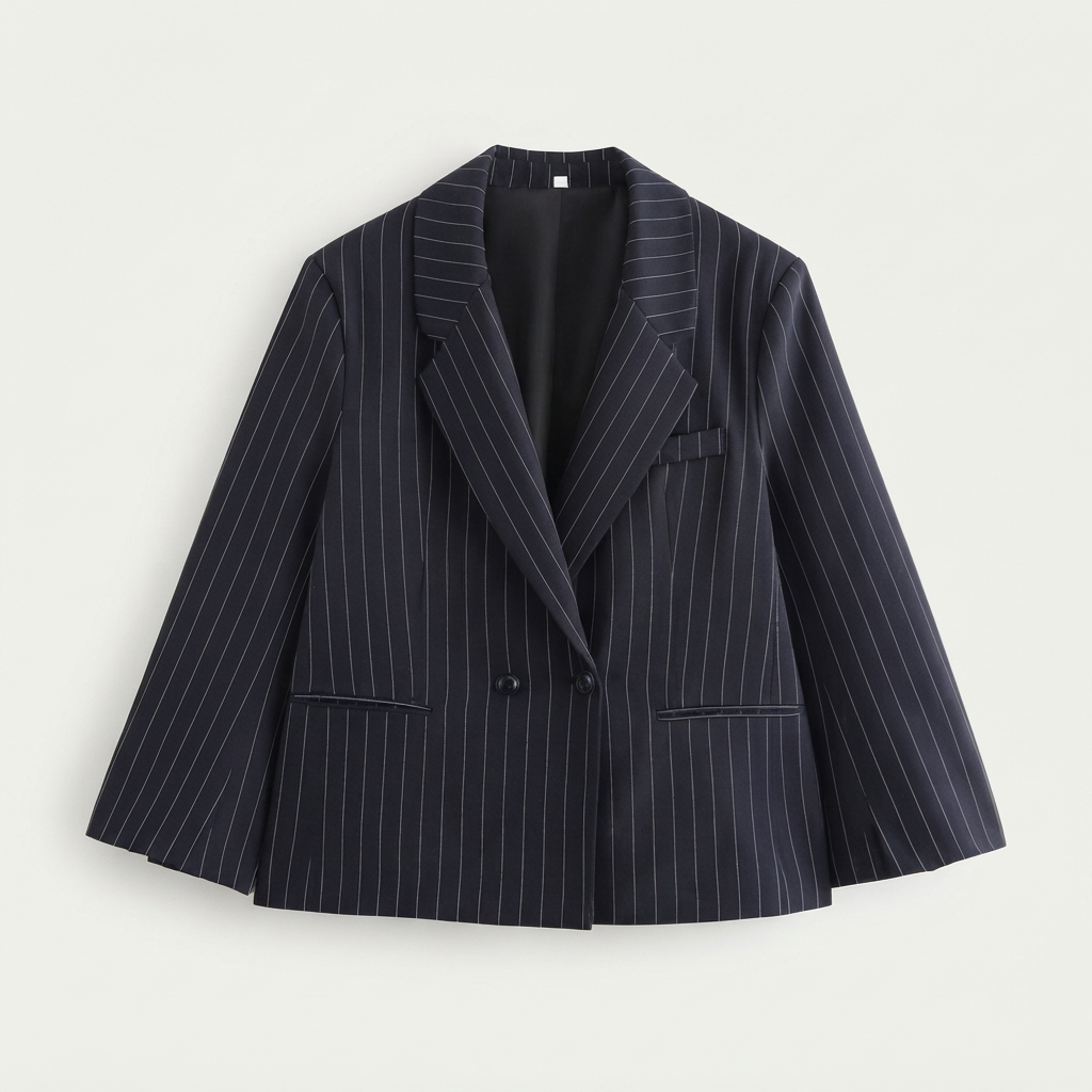 Pinstripe Power Blazer