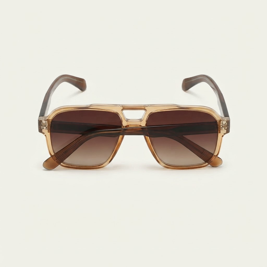 Flat-Top Square Sunglasses