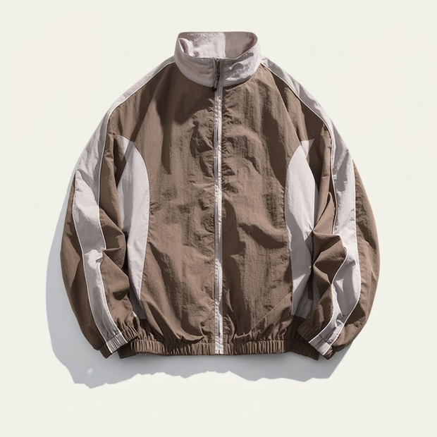Stand Collar Varsity Jacket