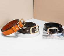 Slim Gold Buckle Belt