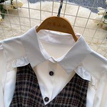 Plaid Panel Blouse