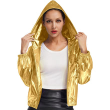 Holographic Metallic Jacket — Gold
