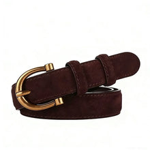 Suede Pin Buckle Belt