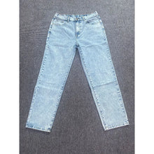 Snow Wash Wide-Leg Jeans