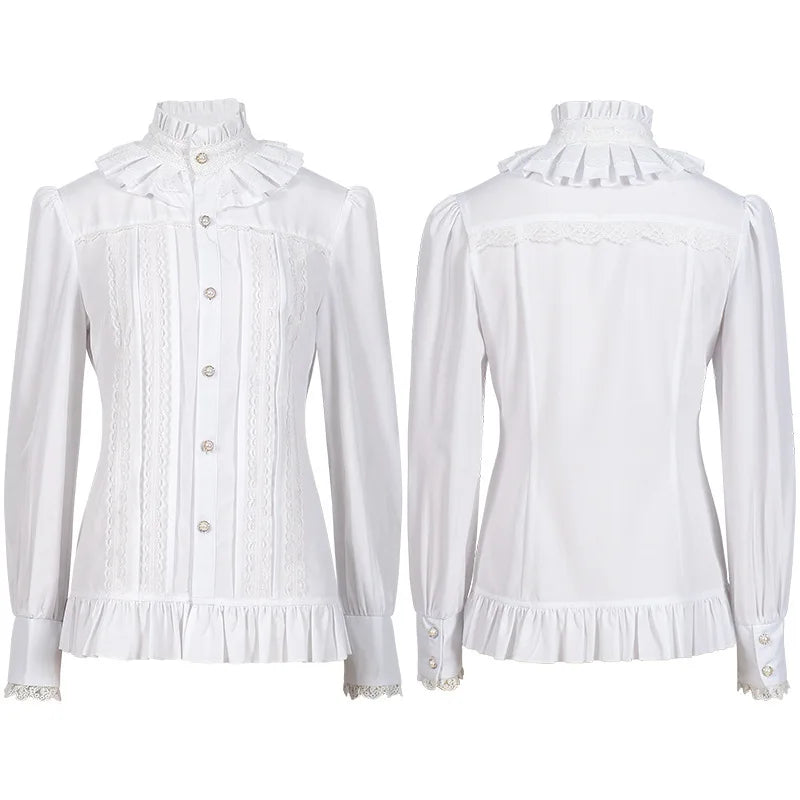 Victorian Ruffle Collar Blouse