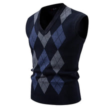 Argyle Sweater Vest — Blue
