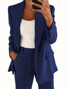 Powder Blue Power Blazer — Dark blue TOP