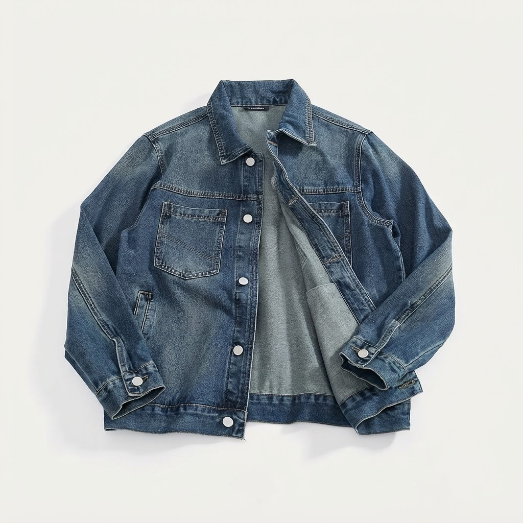 American Retro Denim Cargo Jacket