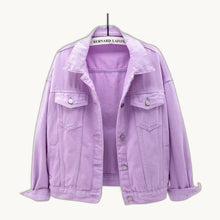 Pink Denim Jacket - Purple