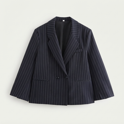 Pinstripe Power Blazer