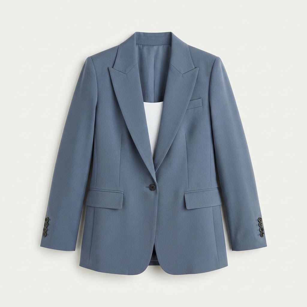 Powder Blue Power Blazer