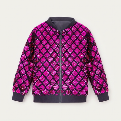 Gold Sequin Varsity Jacket