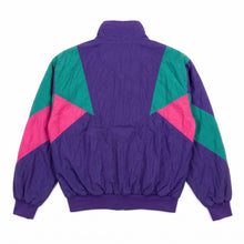 Purple Colour Block Windbreaker — back