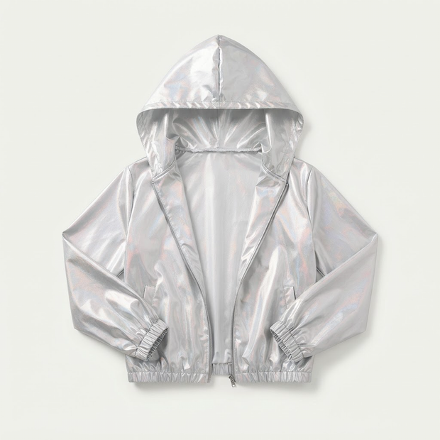 Holographic Metallic Jacket