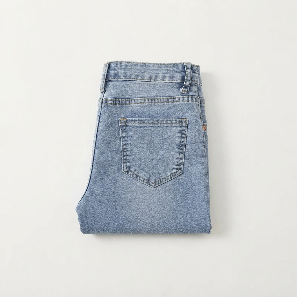 Light Blue Cropped Jeans
