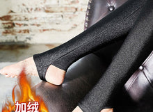 liquid-gloss-leggings — Black Stirrup Fleece-Lined