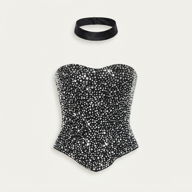 Silver Sequin Party Set