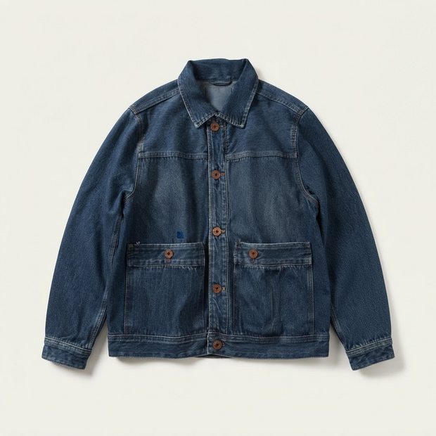 Multi-Pocket Denim Jacket