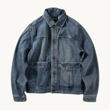 Multi-Pocket Denim Jacket - Light Blue