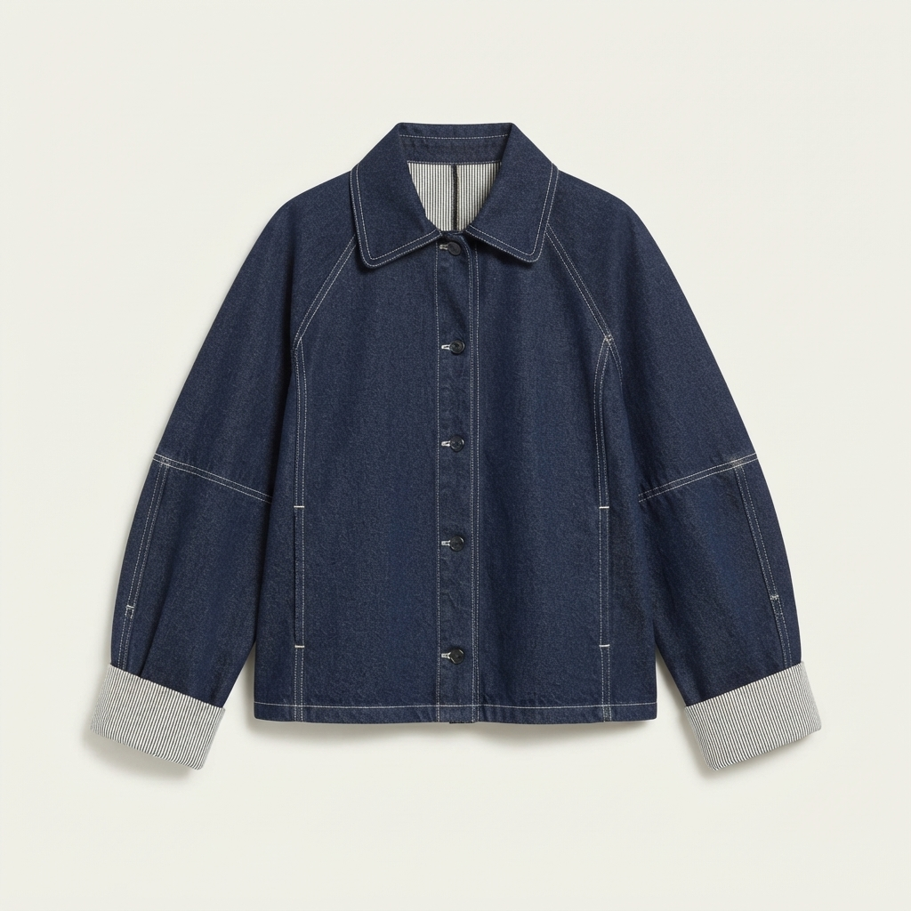 Oversized Indigo Denim Jacket