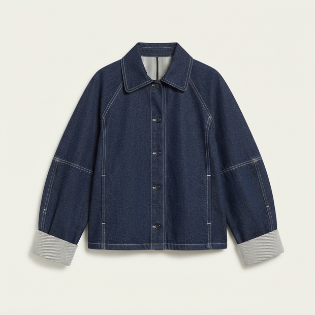 Oversized Indigo Denim Jacket