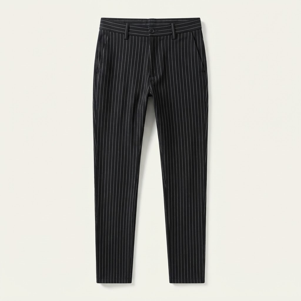 Pinstripe Slim Trousers