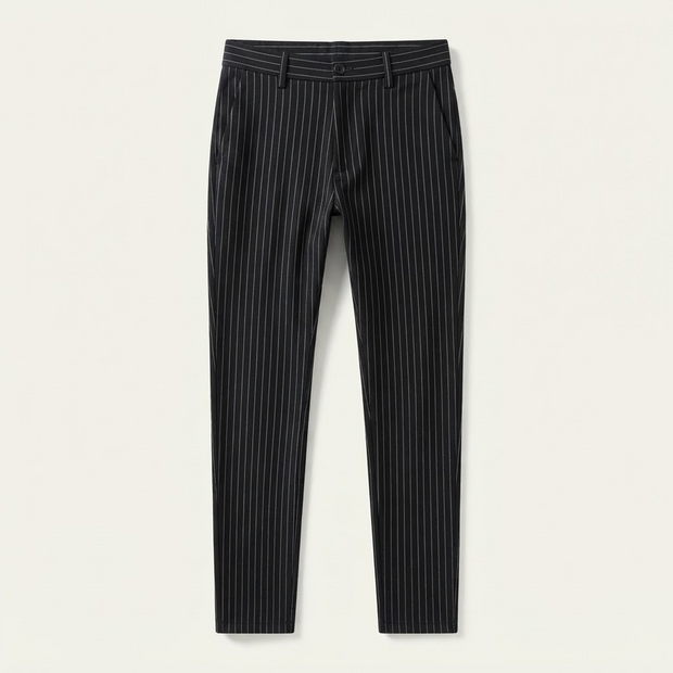 Pinstripe Slim Trousers