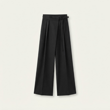 Pleated Wide-Leg Trousers