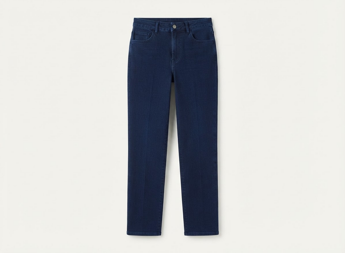 High-Waist Straight Jeans