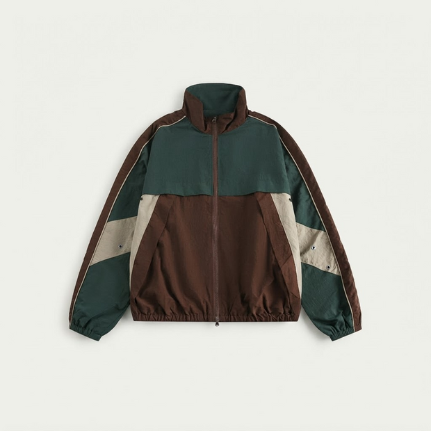 Retro Colour Block Track Jacket