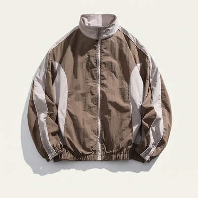 Stand Collar Varsity Jacket