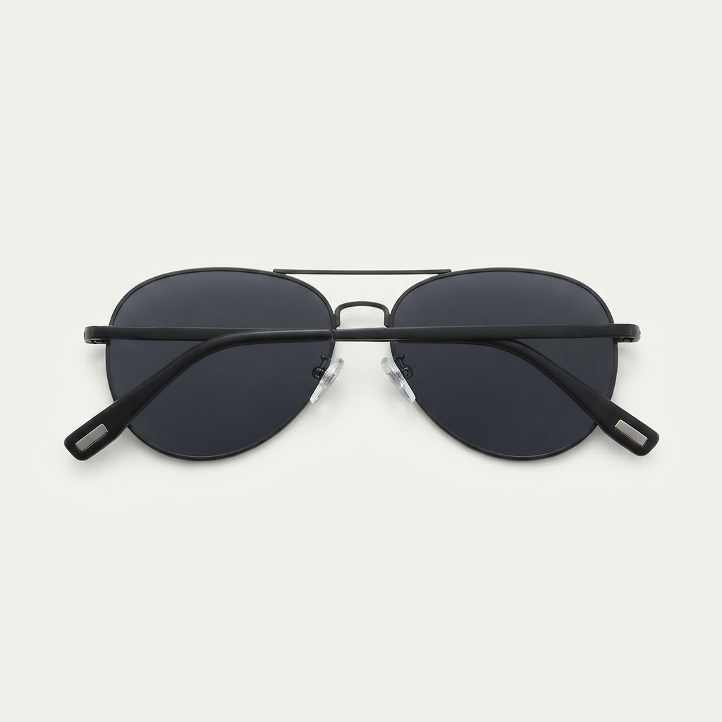 Double-Bridge Pilot Sunglasses